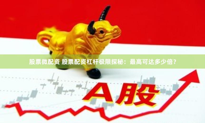 股票微配资 股票配资杠杆极限探秘：最高可达多少倍？